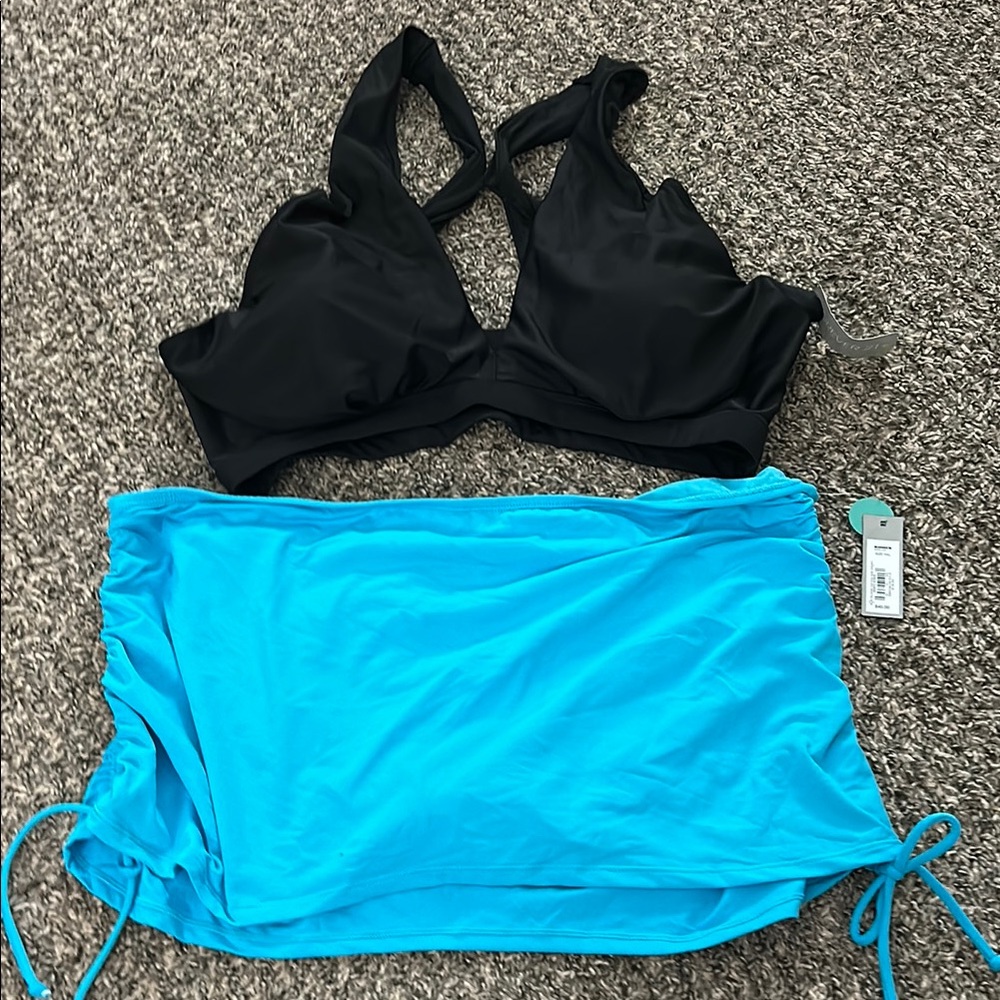 Black and Blue Bikini Set